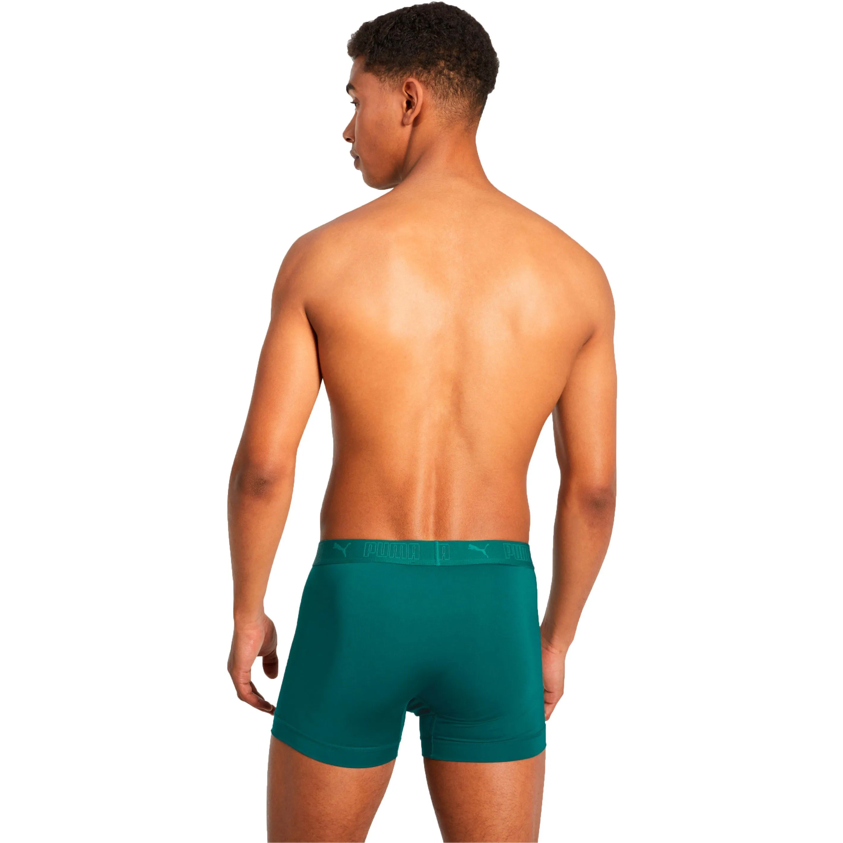 Lot de 2 boxers sport en microfibre PUMA - vert et noir - Puma : ve...