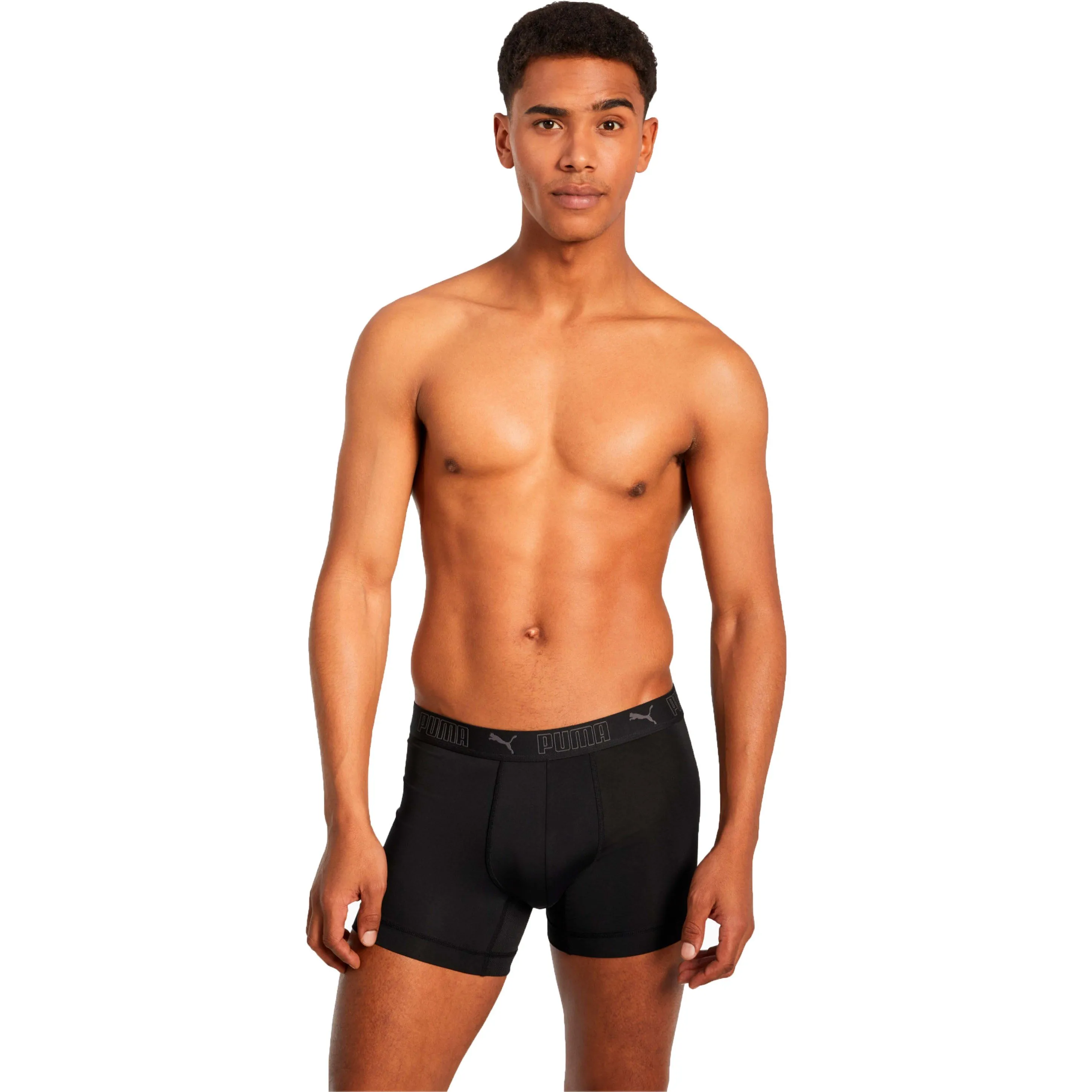 Lot de 2 boxers sport en microfibre PUMA - vert et noir - Puma : ve...