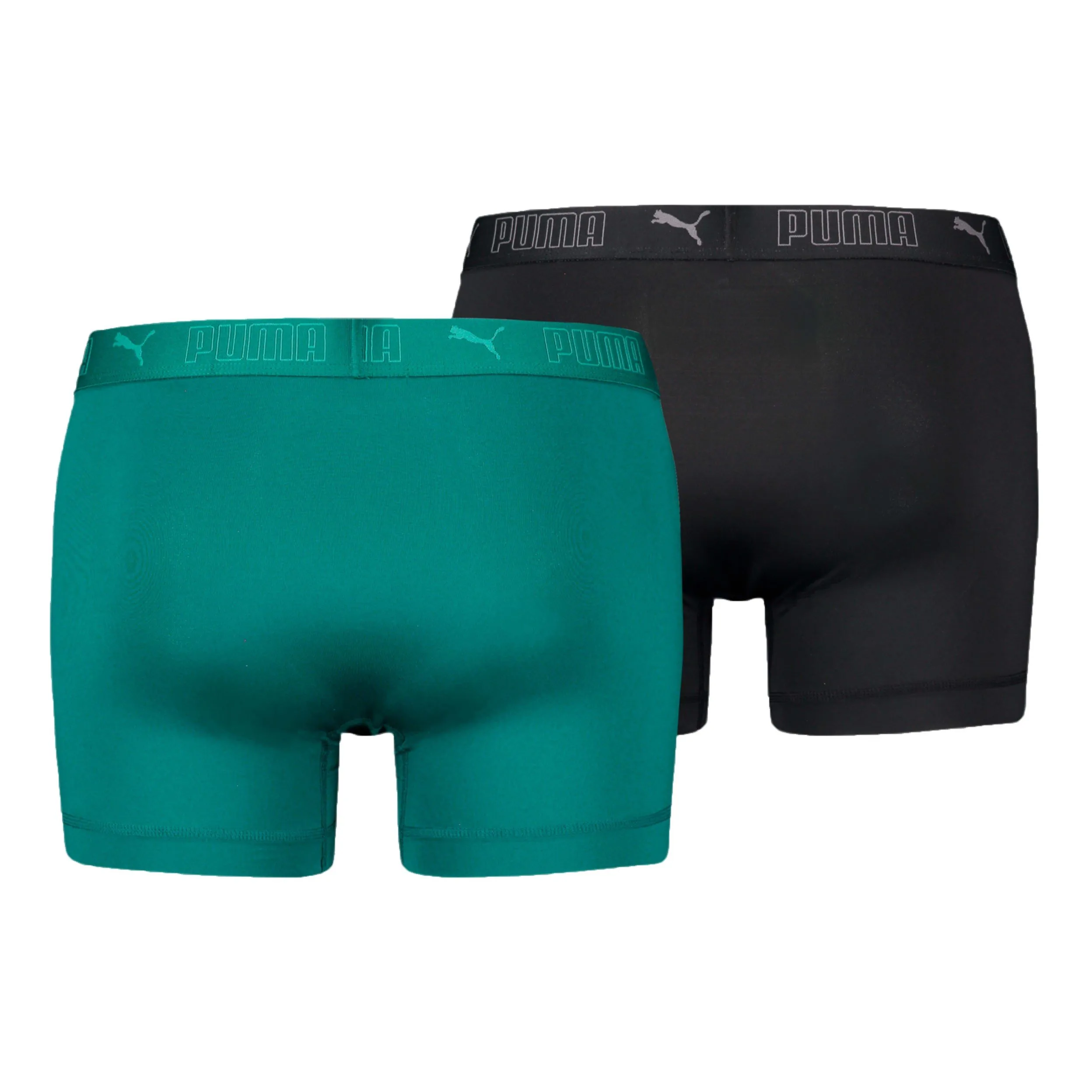 Lot de 2 boxers sport en microfibre PUMA - vert et noir - Puma : ve...