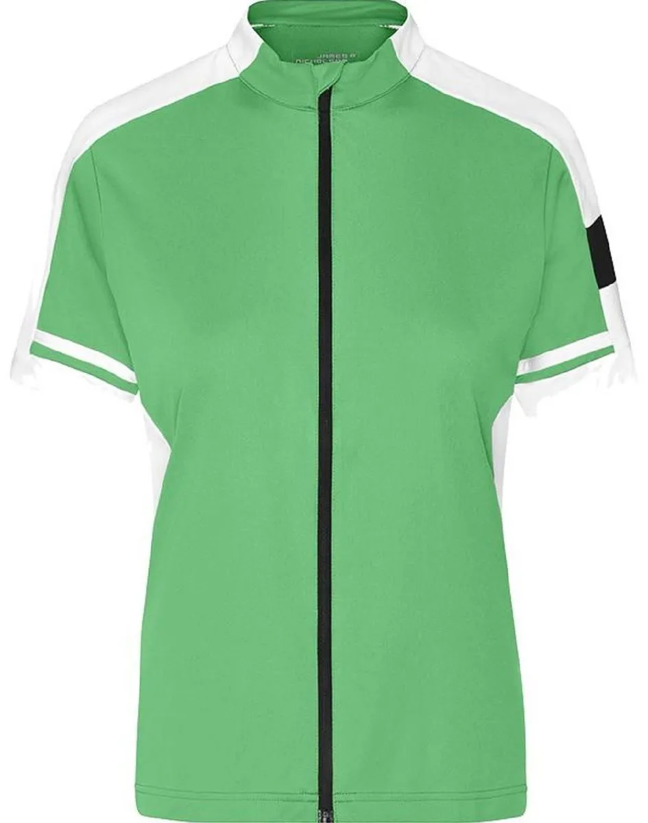 maillot cycliste zippé FEMME JN453 - vert 