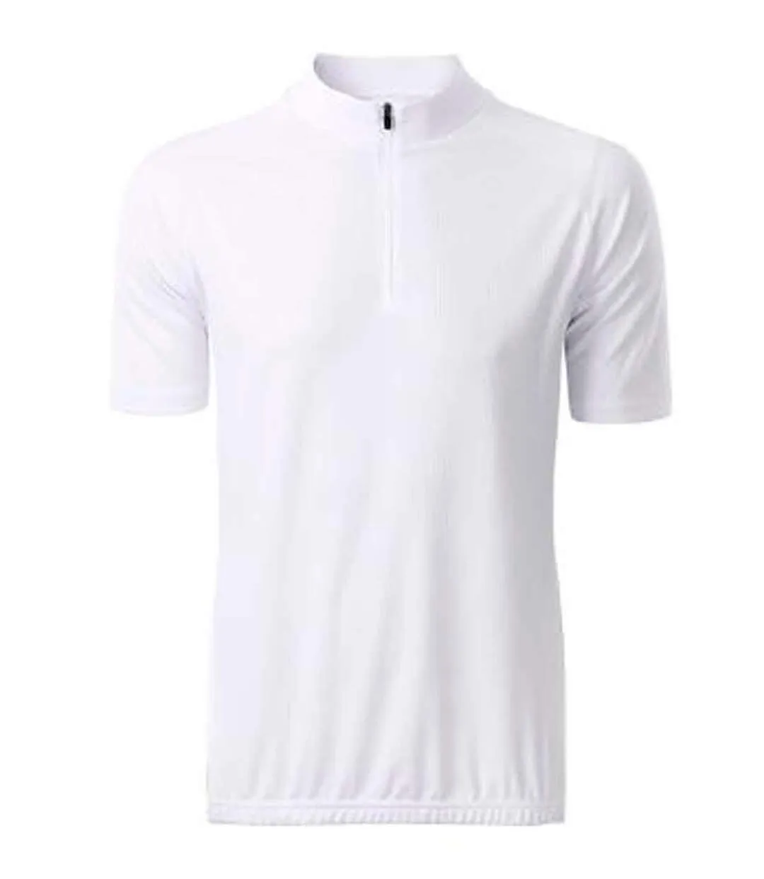 maillot cycliste zippé - HOMME - JN512 - blanc