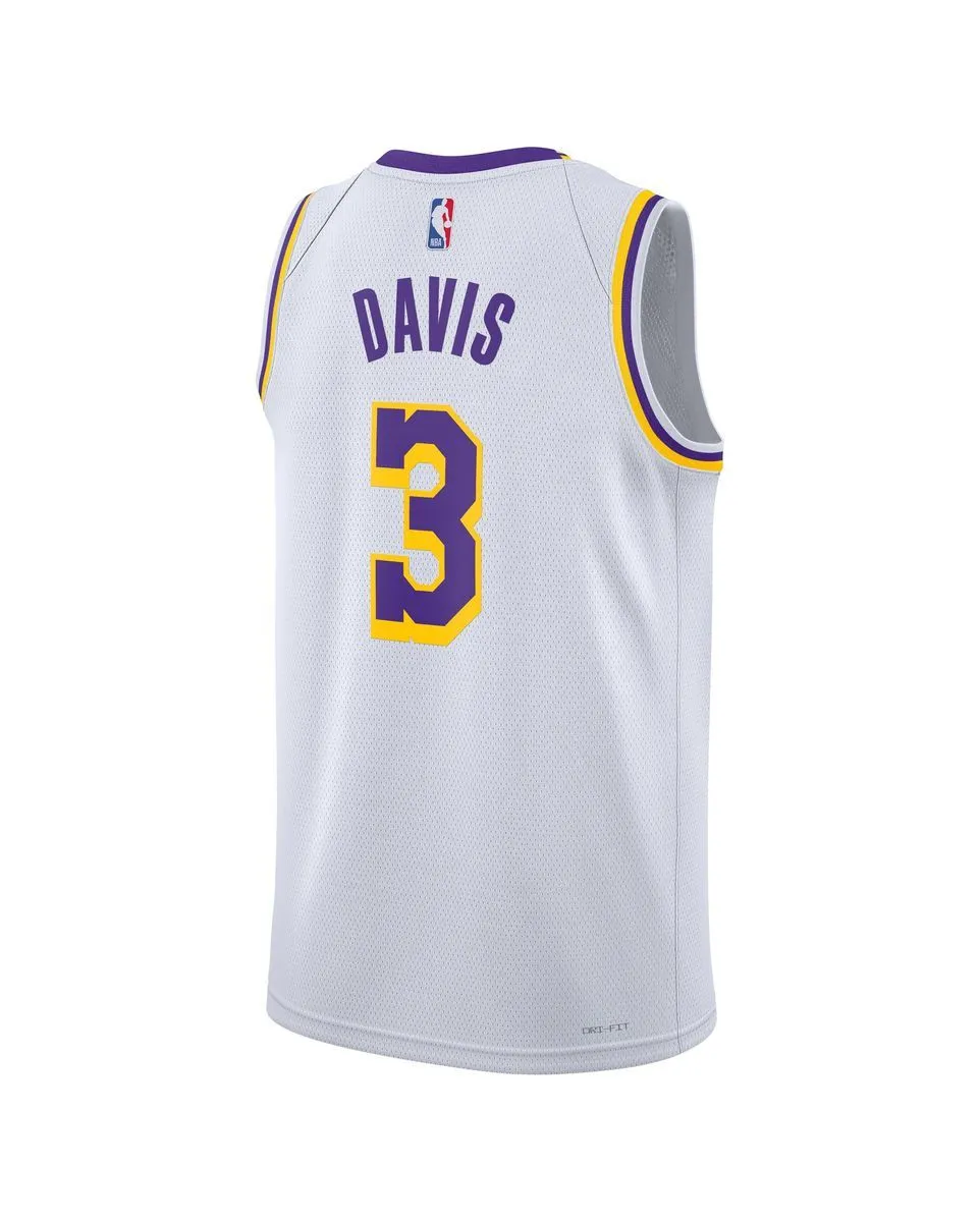 Maillot de basketball Homme LAL MNK DF SWGMN JSY ASC 22 Blanc