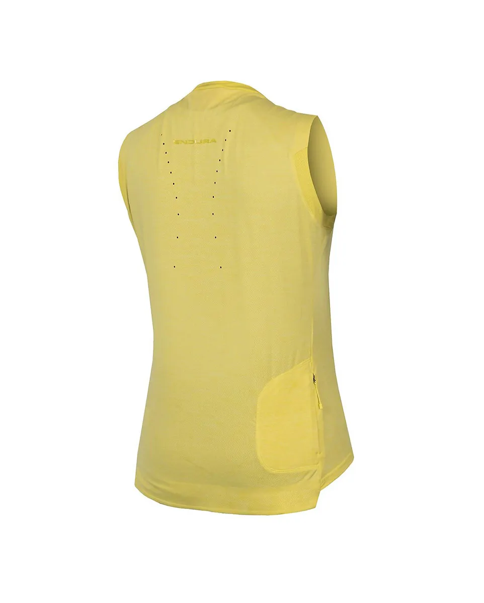 Maillot sans manches Femme SINGLETRACK Jaune