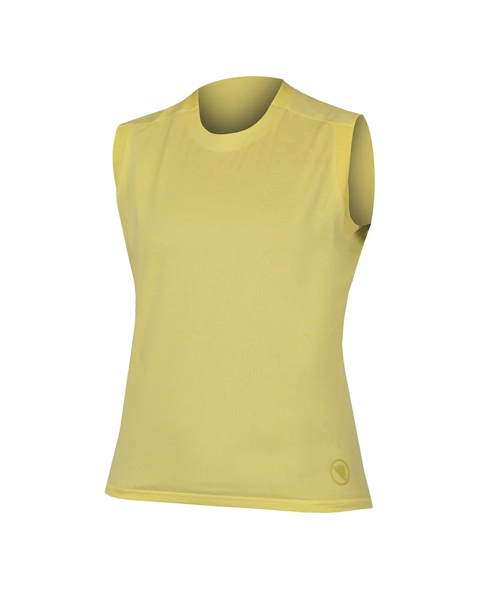 Maillot sans manches Femme SINGLETRACK Jaune