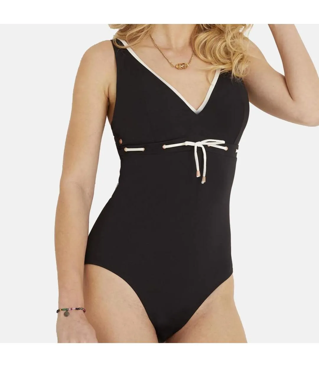 Maillot une pièce noir BAIGNEUSE