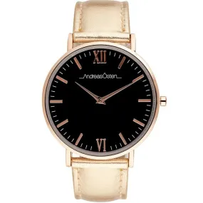 Montre Femme Andreas Osten AO-187 - Bracelet Cuir Doré  | 3 Suisses