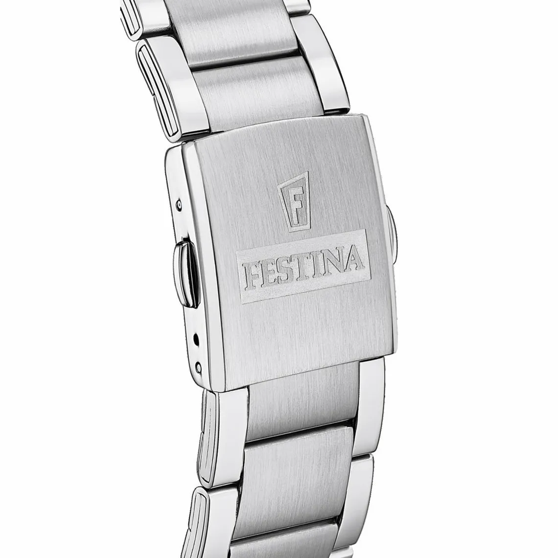 Montre Homme Festina F20343-7 - Chrono Timeless acier cadran bleu et bracelet acier | 3 Suisses