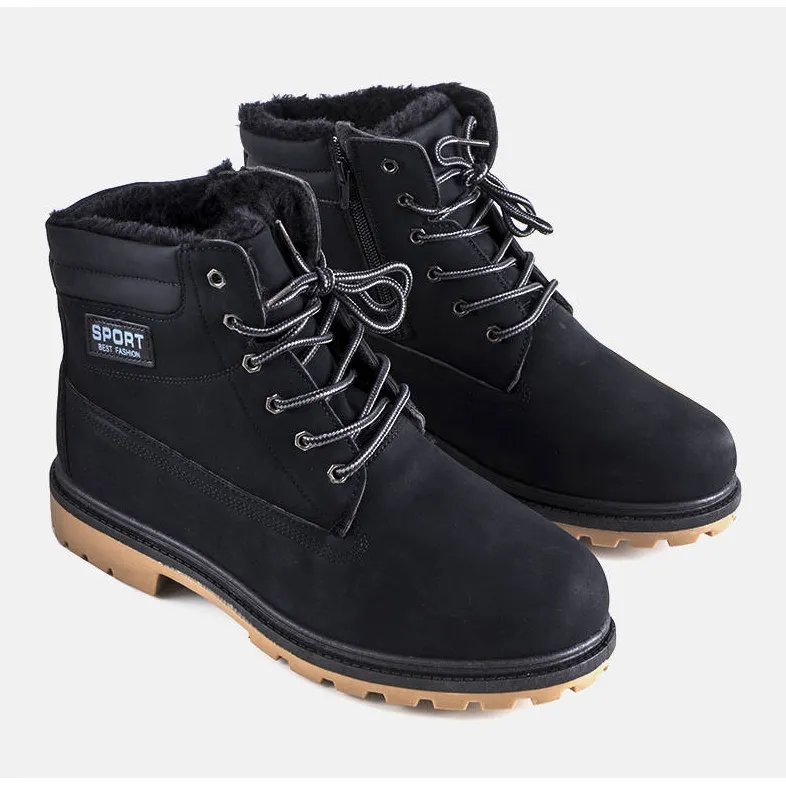 PA1 Bottes isolées noires pour hommes de North le noir