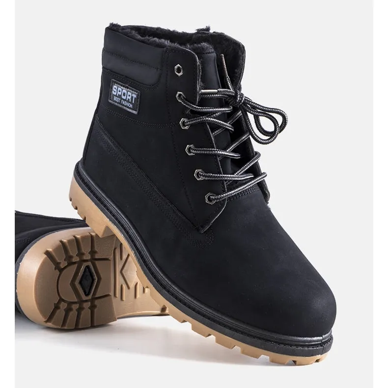 PA1 Bottes isolées noires pour hommes de North le noir