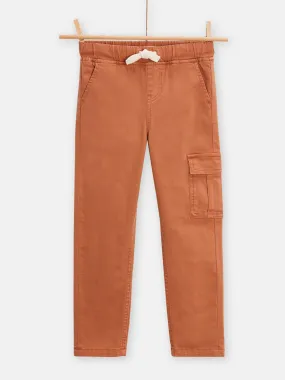 Pantalon cargo marron pour garçon