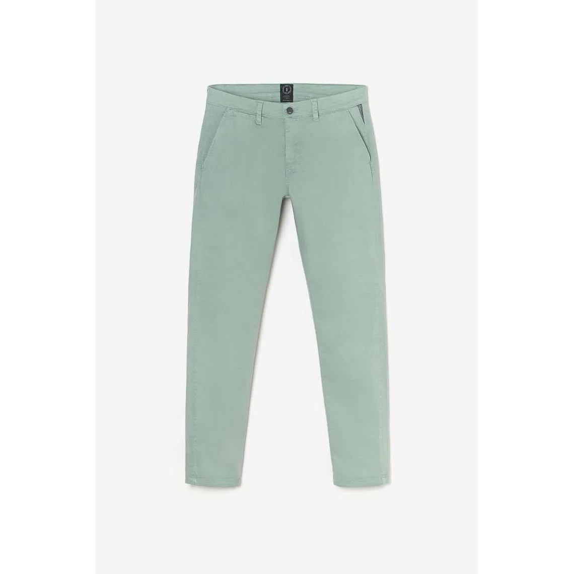 Pantalon chino CESAR vert d'eau en coton Le Temps des Cerises - Pantalon Homme sur MenCorner