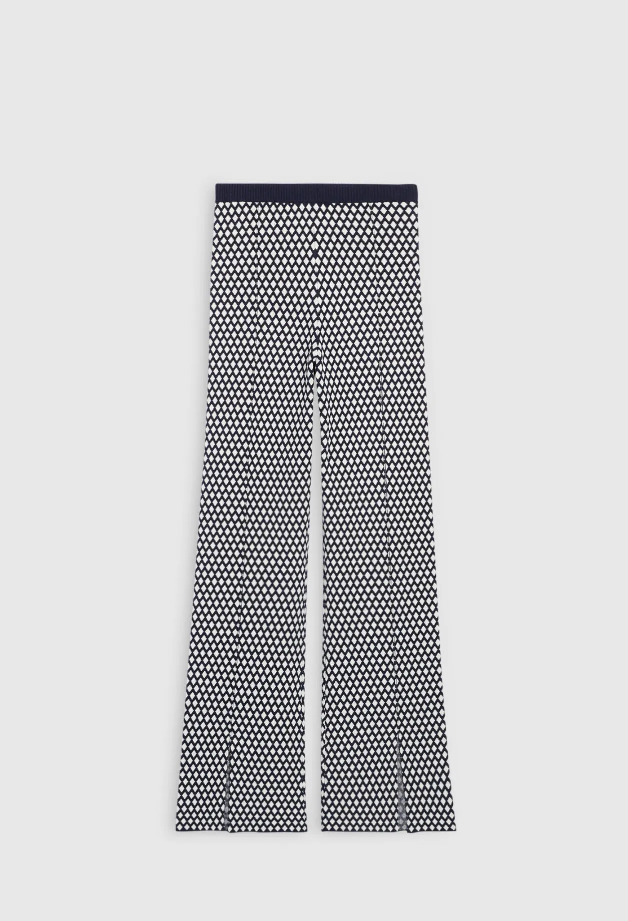 Pantalon maille à motifs graphiques | Claudie FR