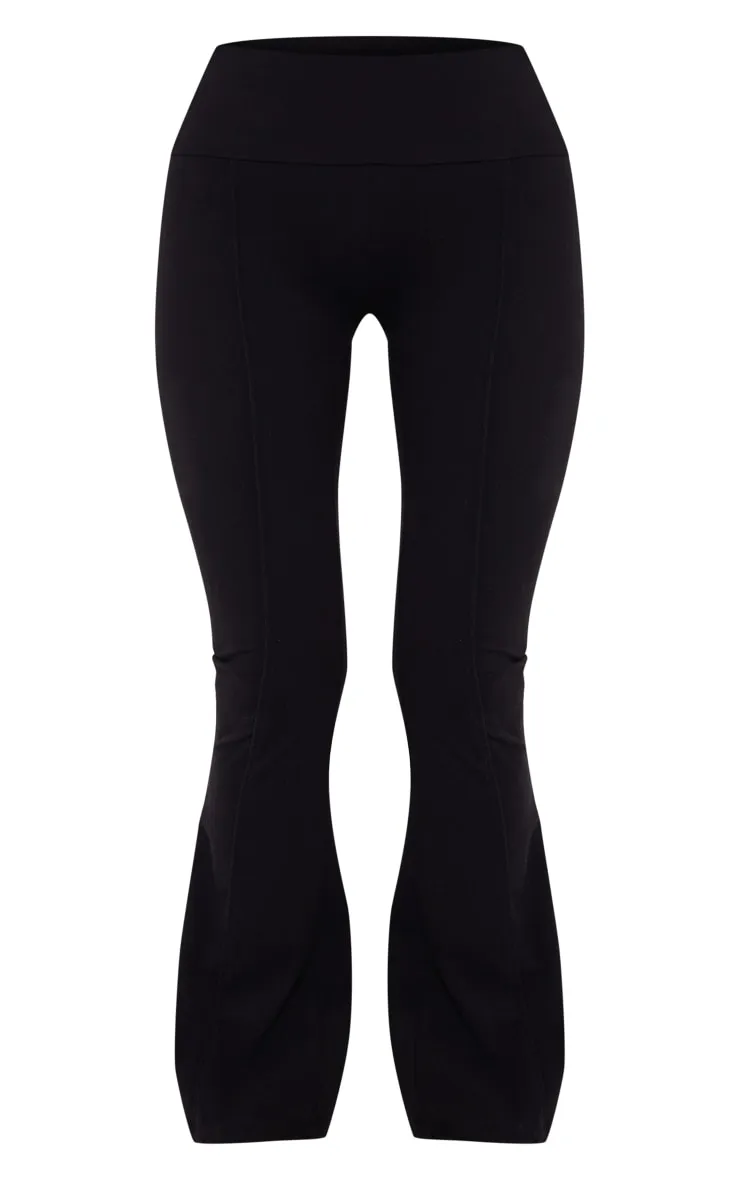 Petite Pantalon flare Sculpt noir à détail coutures