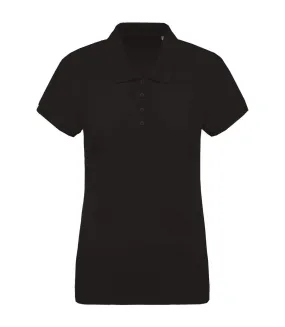 Polo femme noir Kariban