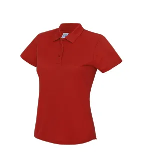 Polo femme rouge feu Awdis