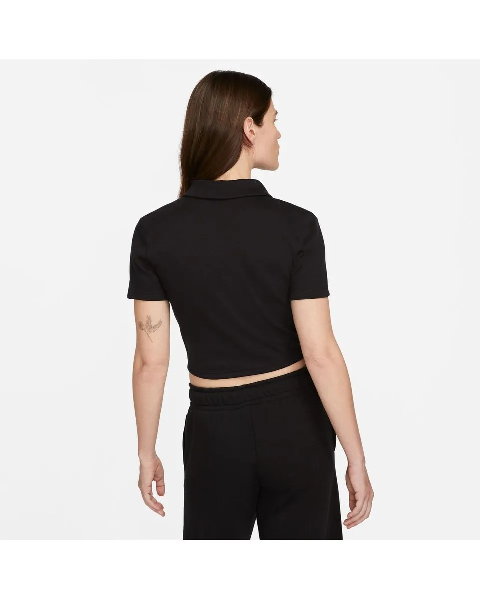 Polo Femme W NSW ESSNTL SS POLO CRP TOP Noir