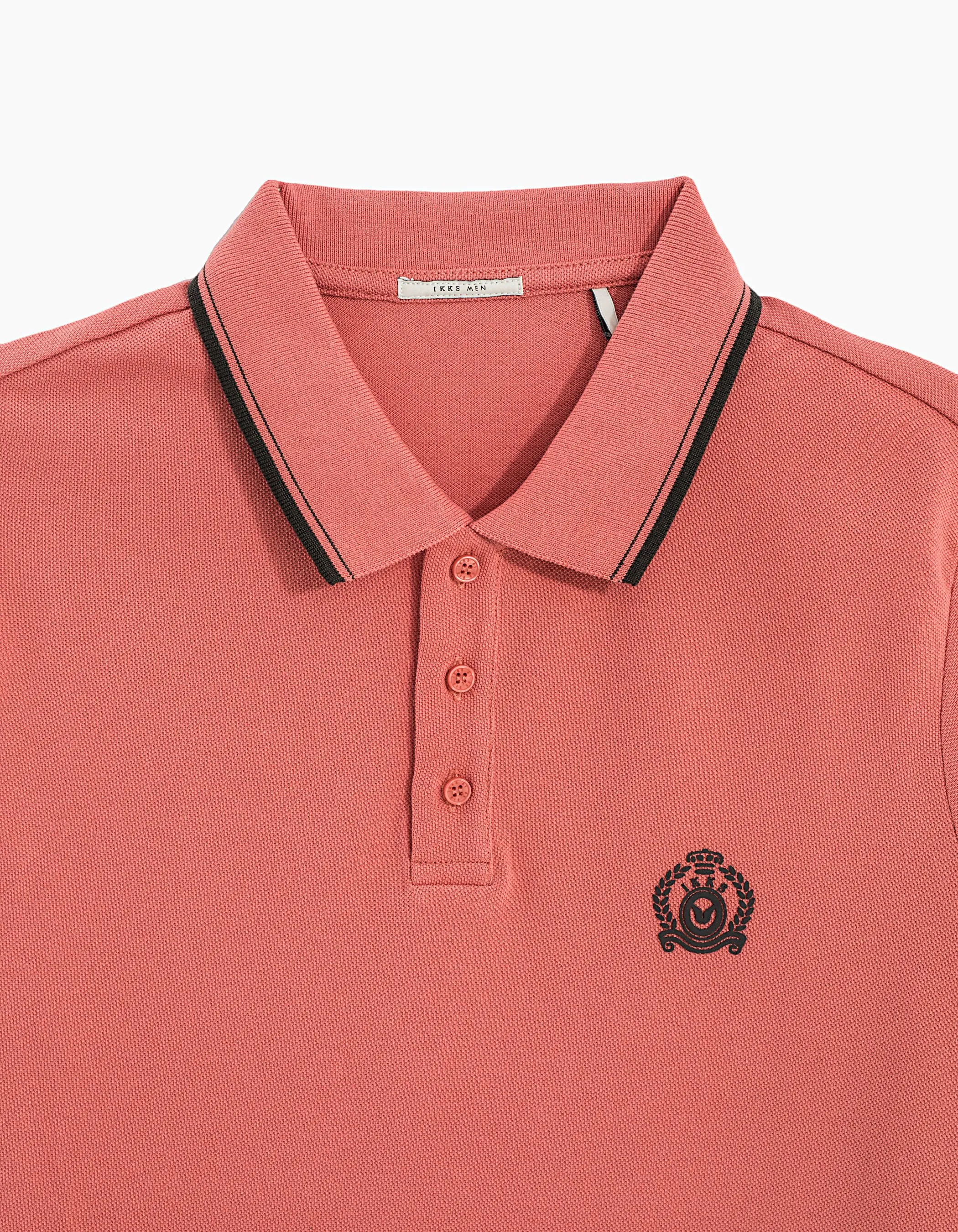 Polo rose indien homme