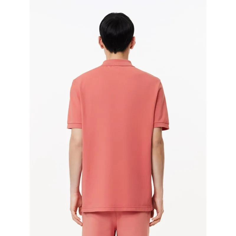 Polo uni logo rose orange homme - Lacoste | wimod