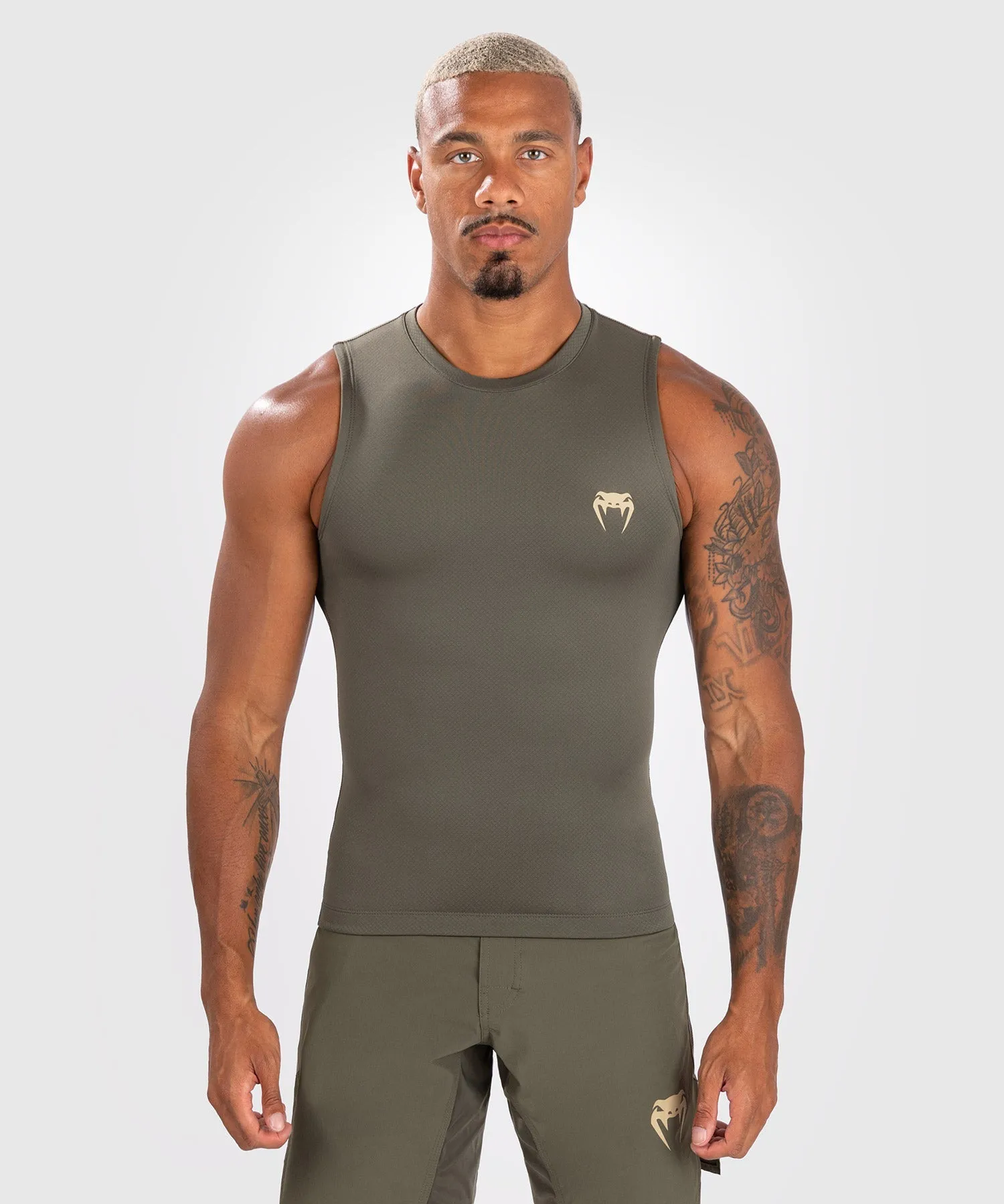 Rashguard sans manches pour hommes Venum Contender - Kaki