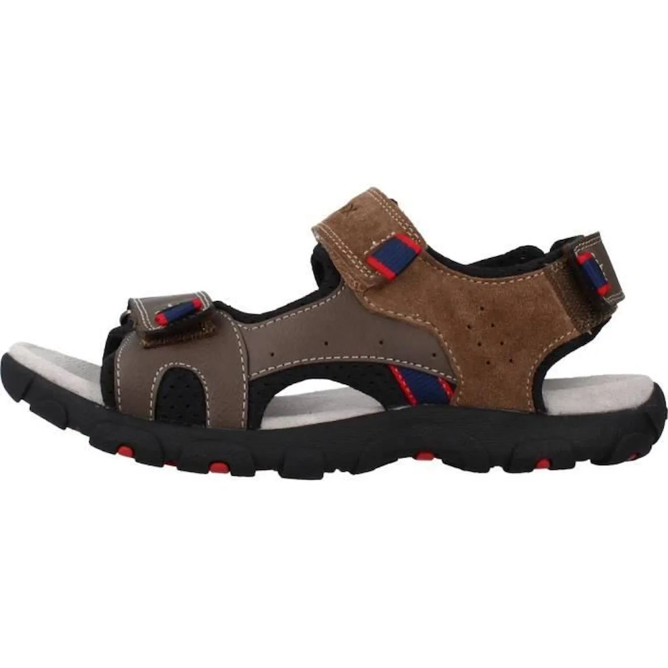 Sandales Enfant Geox Strada - Marque GEOX - Modèle 105691 - Fermeture à scratch - Confort exceptionnel rouge - Geox