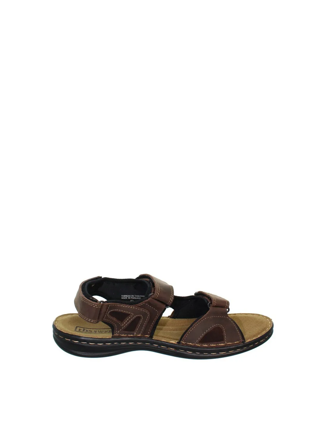 Sandales TBS Berric en cuir ref 40789 marron