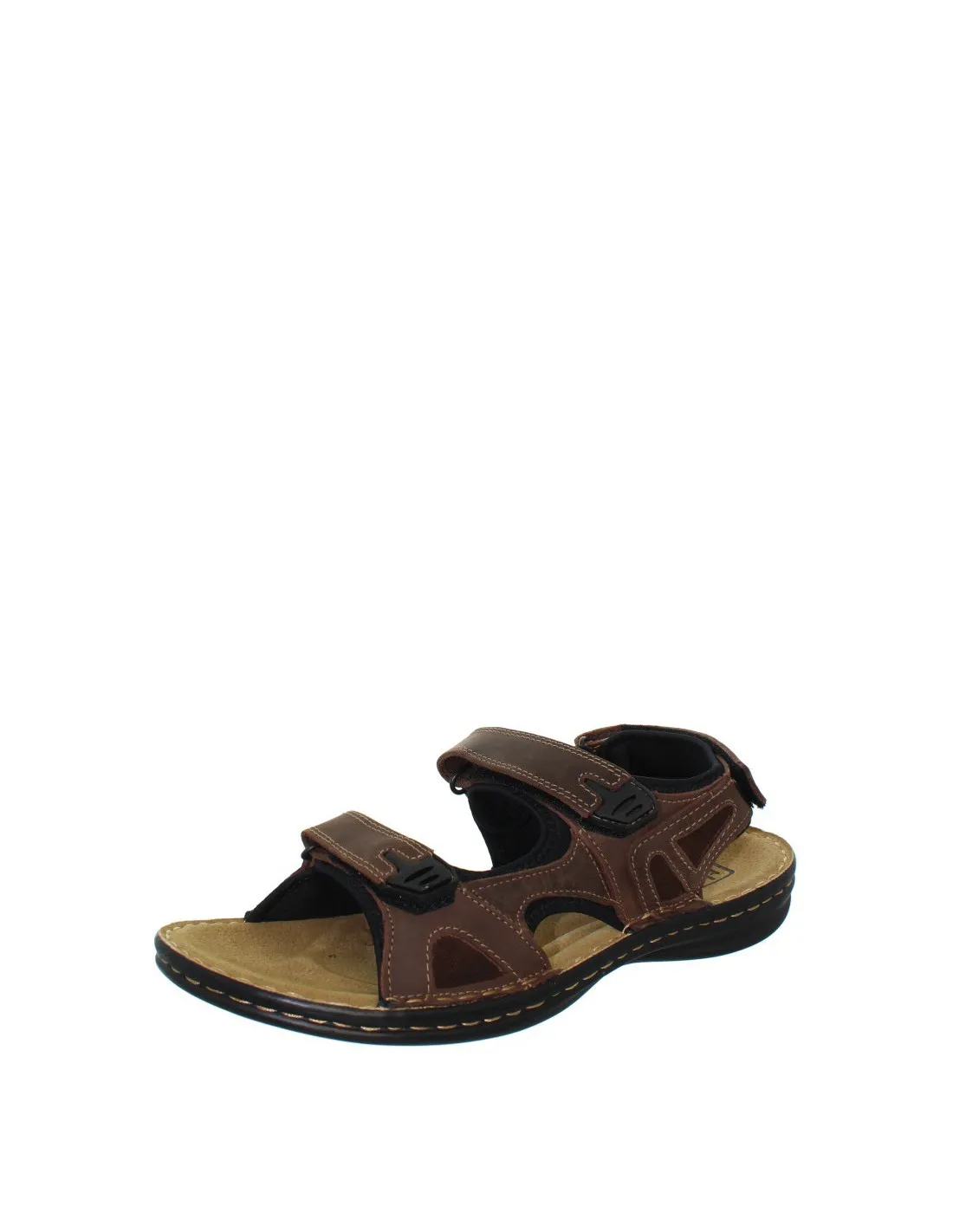 Sandales TBS Berric en cuir ref 40789 marron