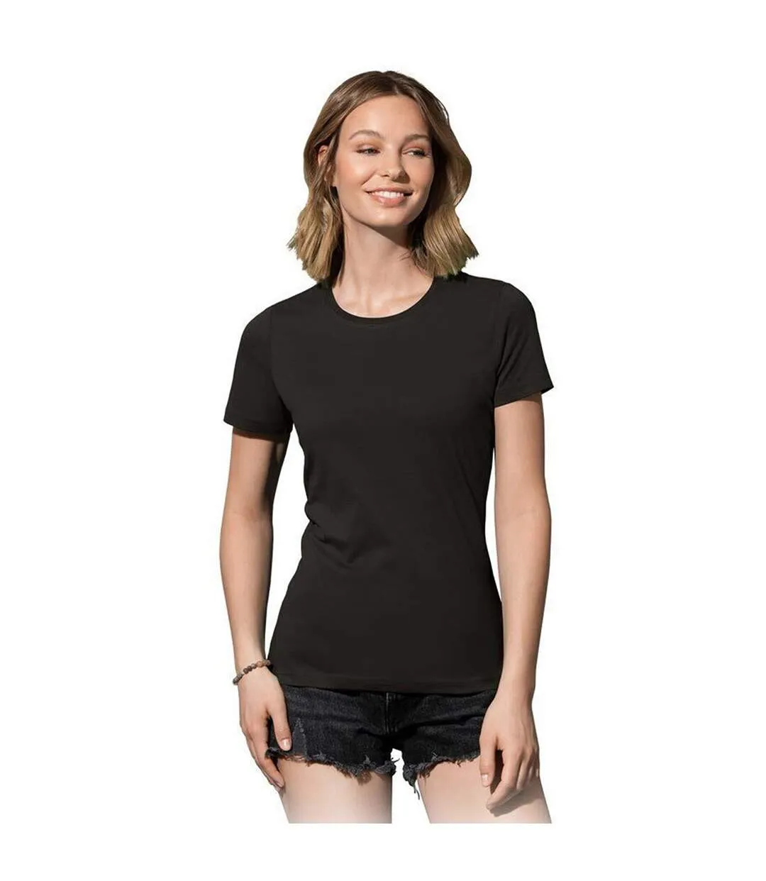 T-shirt femmes noir Stedman