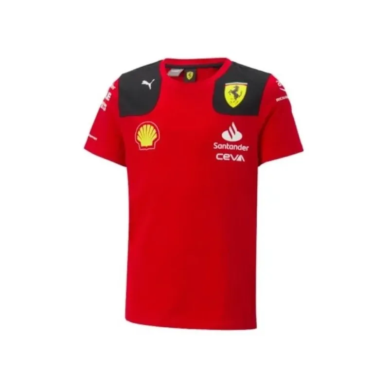 T-shirt Ferrari Team pour enfants rouge | Vêtements officiels de la Scuderia Ferrari