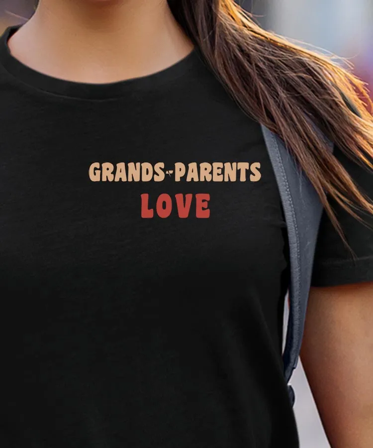 T-Shirt Grands-Parents love Pour femme