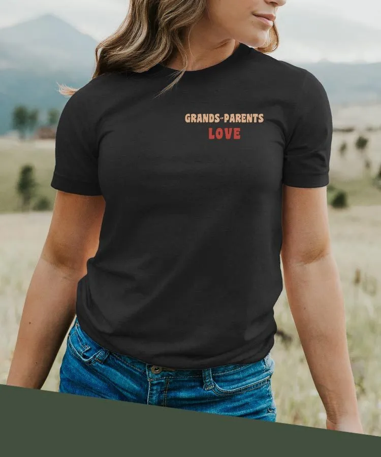 T-Shirt Grands-Parents love Pour femme