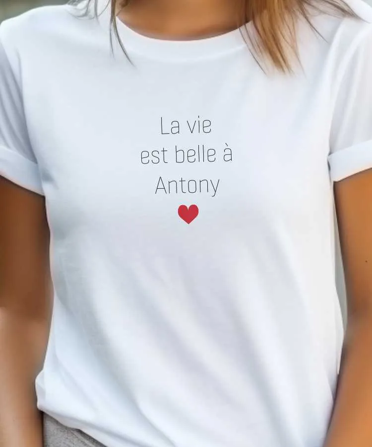 T-Shirt La vie est belle à Antony