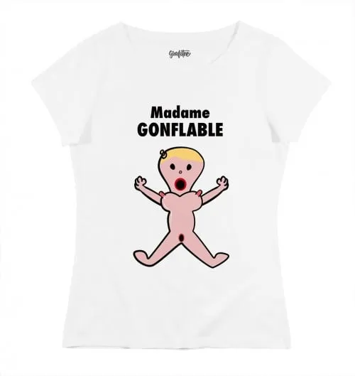 T-shirt Madame Gonflable - Monsieur Madame | Grafitee