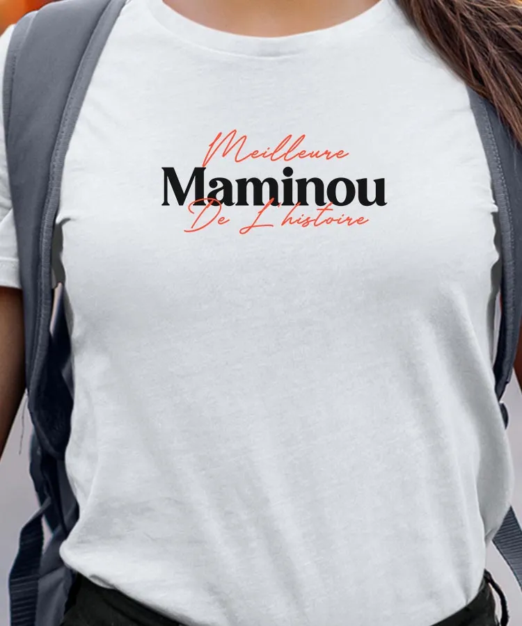 T-Shirt Meilleure Maminou de l'histoire Pour femme