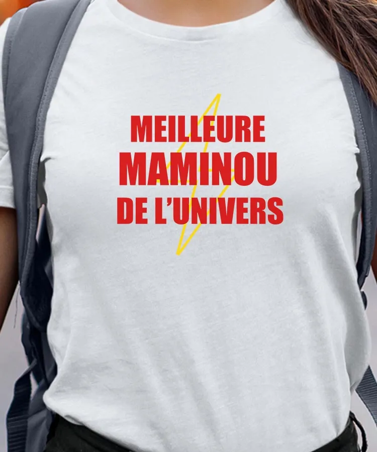 T-Shirt Meilleure Maminou de l'univers Pour femme