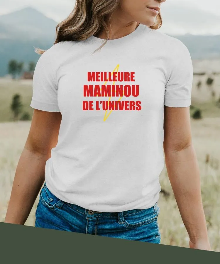 T-Shirt Meilleure Maminou de l'univers Pour femme