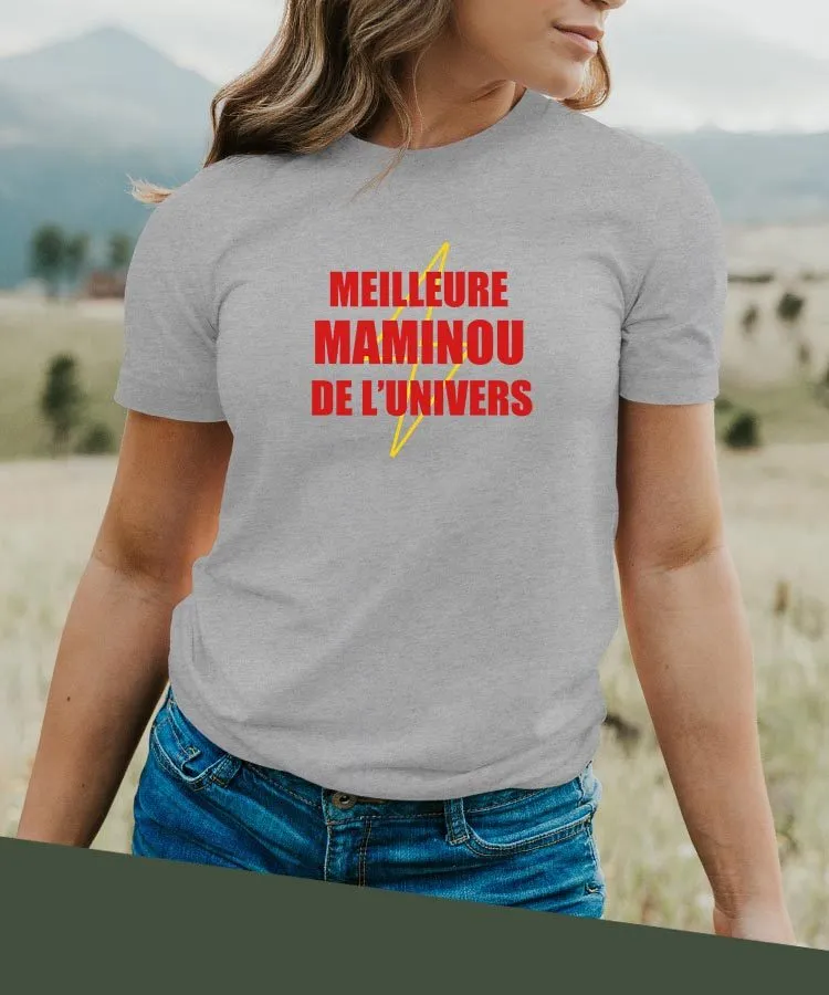 T-Shirt Meilleure Maminou de l'univers Pour femme