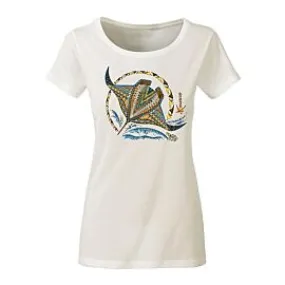 T-SHIRT ORIGINE RAIE MANTA FEMME