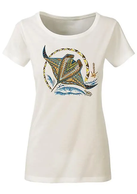 T-SHIRT ORIGINE RAIE MANTA FEMME