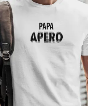 T-Shirt Papa apéro face Pour homme