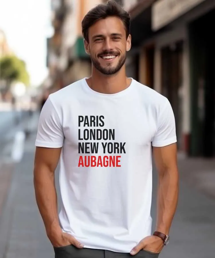 T-Shirt Paris London New York Aubagne