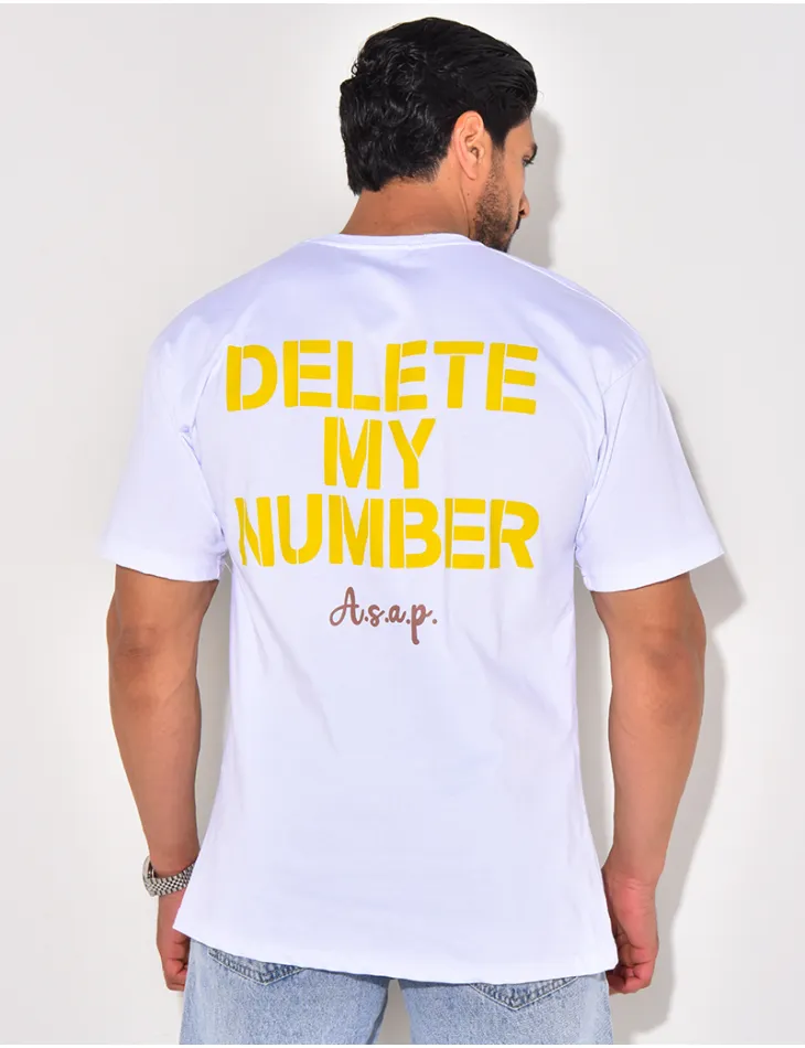 T-shirt "delete my number" / 62535 - JEANS INDUSTRY