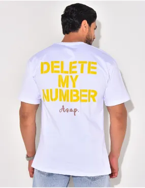 T-shirt "delete my number" / 62535 - JEANS INDUSTRY