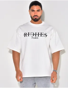 T-shirt "Riches Paris" barré / 61153 - JEANS INDUSTRY