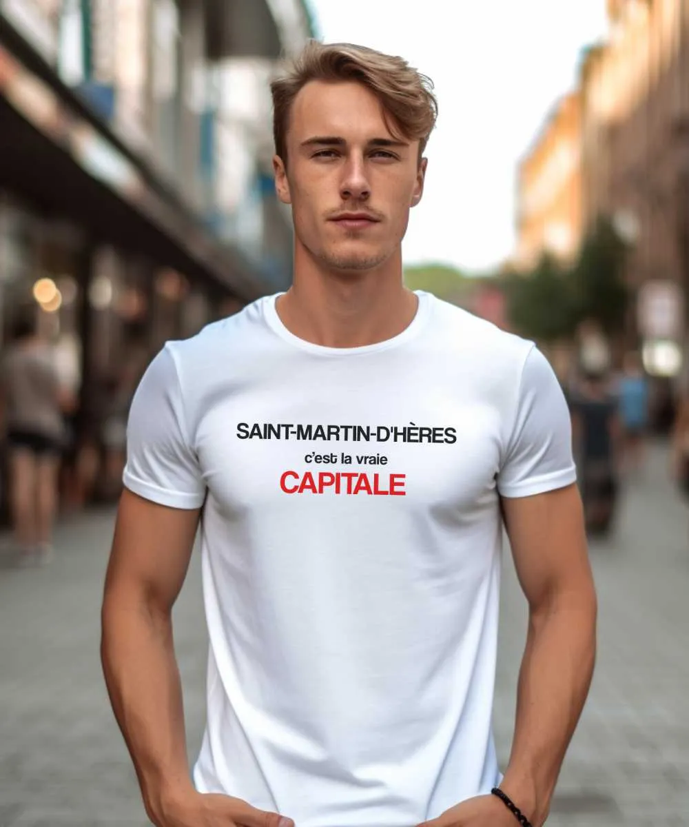 T-Shirt Saint-Martin-d'Hères c'est la vraie capitale