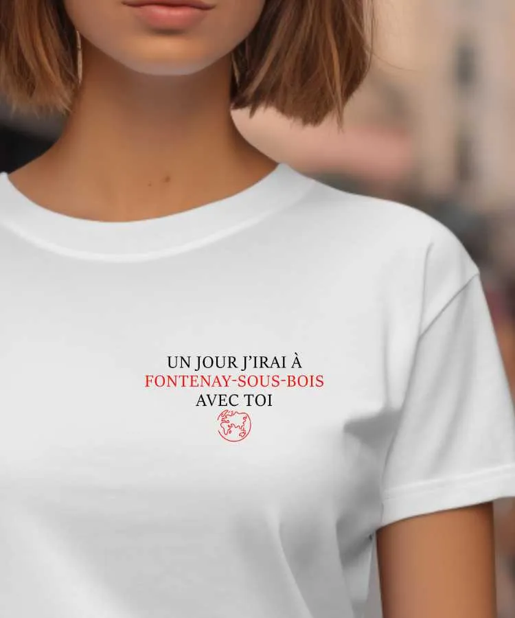 T-Shirt Un jour j'irai à Fontenay-sous-Bois avec toi