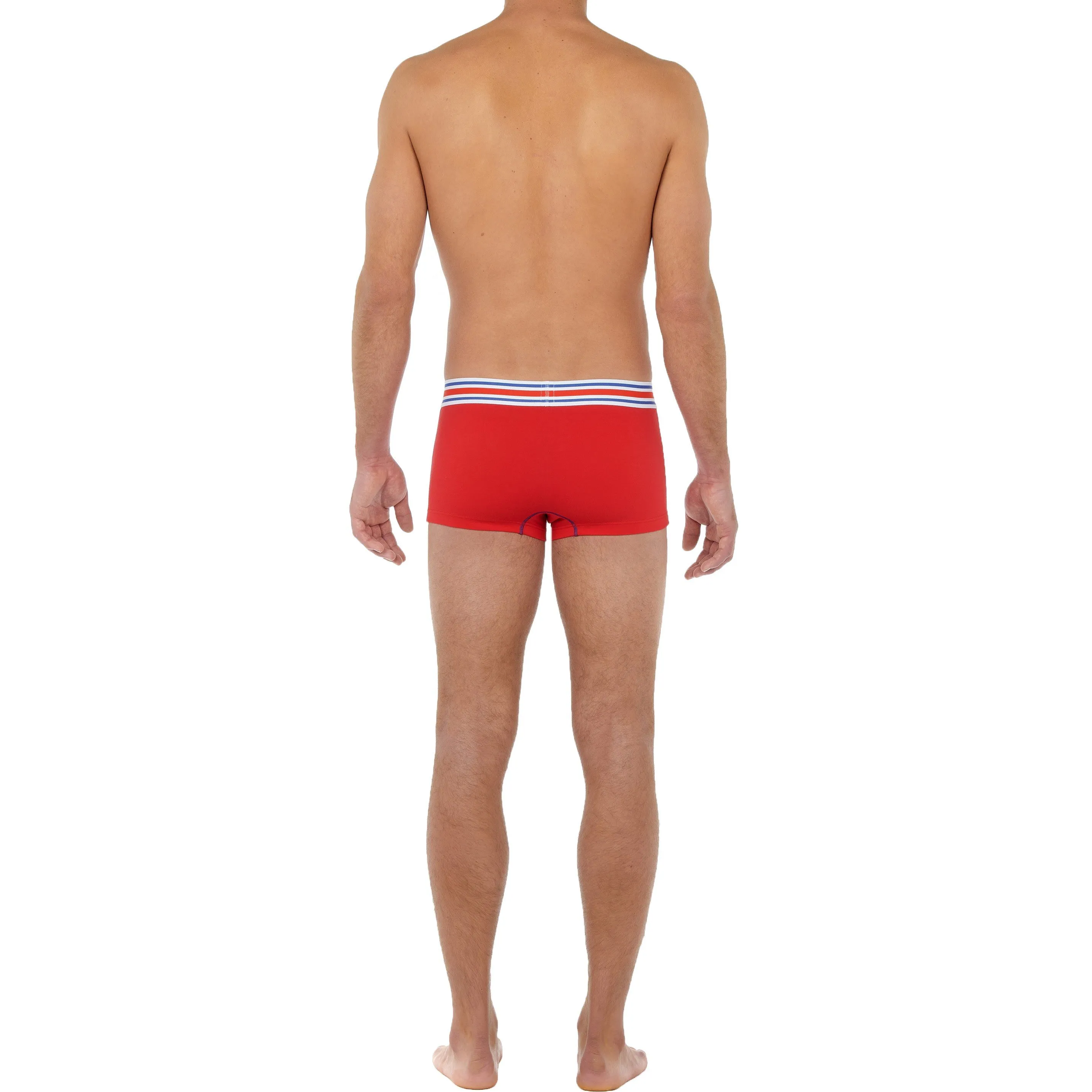 Trunk HOM Tie Break - rouge - HOM : vente shorty boxers homme HOM s...