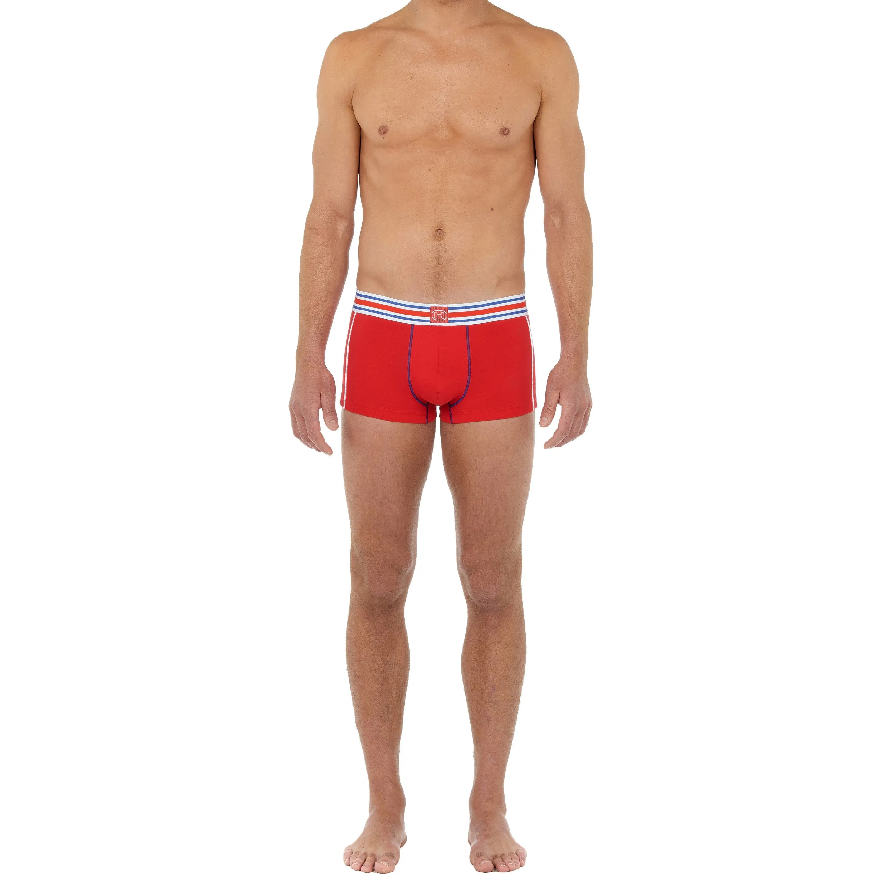 Trunk HOM Tie Break - rouge - HOM : vente shorty boxers homme HOM s...