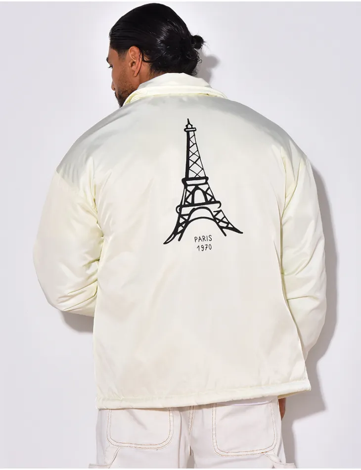 Veste à boutons pression avec la tour eiffel / 56329 - JEANS INDUSTRY